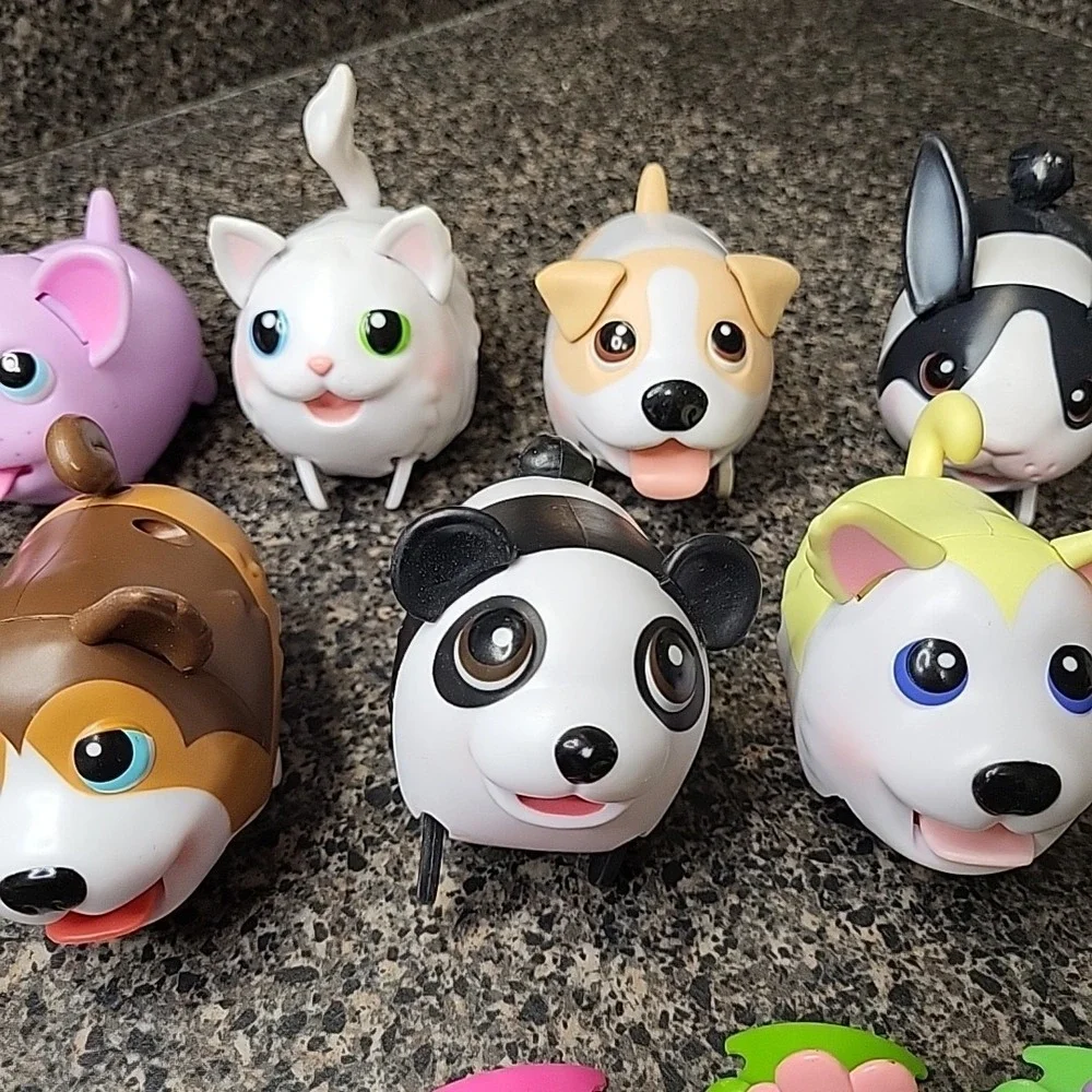 Chubby‎ Puppies Lot Of 7 Working And 2 Non Working Spin Master Plus Accessories